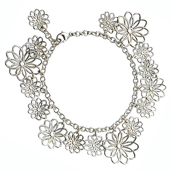 Multi Flower Bracelet from the Bracelets collection at Argenteus Jewellery
