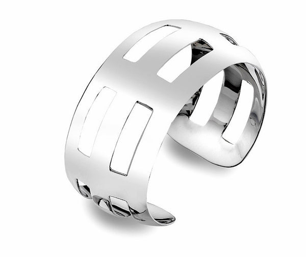 Rectangle Patterns Torc Bangle from the Bangles collection at Argenteus Jewellery