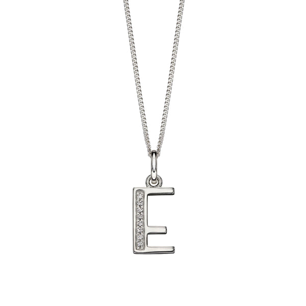 Alphabet Necklace - E from the Necklaces collection at Argenteus Jewellery