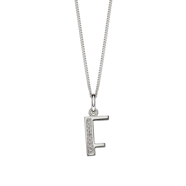 Alphabet Necklace - F from the Necklaces collection at Argenteus Jewellery