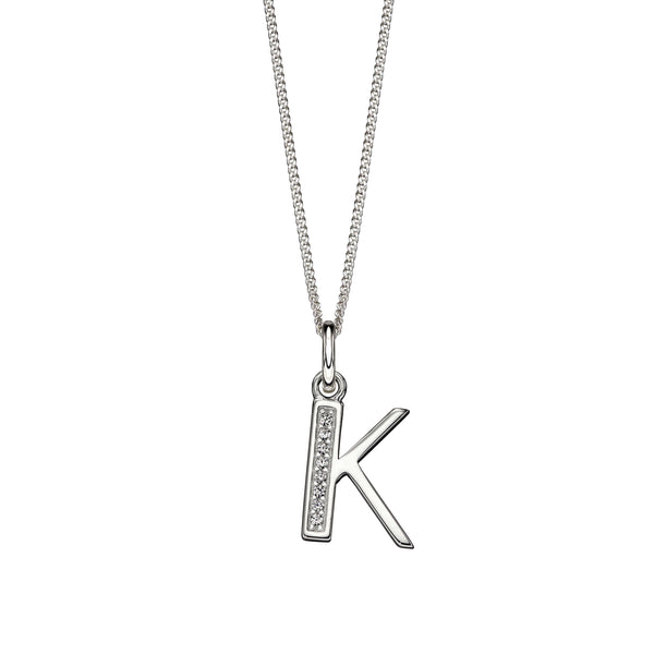 Alphabet Necklace - K from the Necklaces collection at Argenteus Jewellery