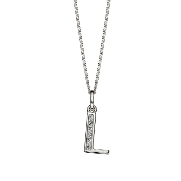 Alphabet Necklace - L from the Necklaces collection at Argenteus Jewellery