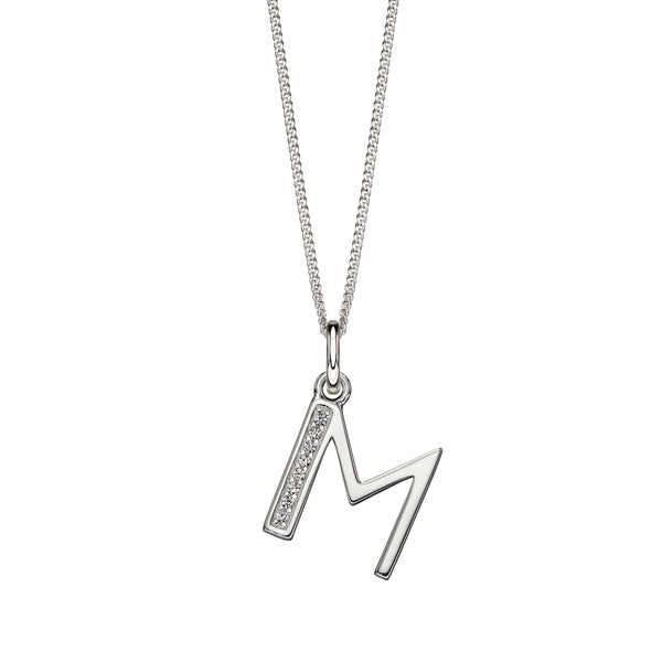 Alphabet Necklace - M from the Necklaces collection at Argenteus Jewellery