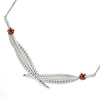 Leaf and Flower Necklace from the Necklaces collection at Argenteus Jewellery