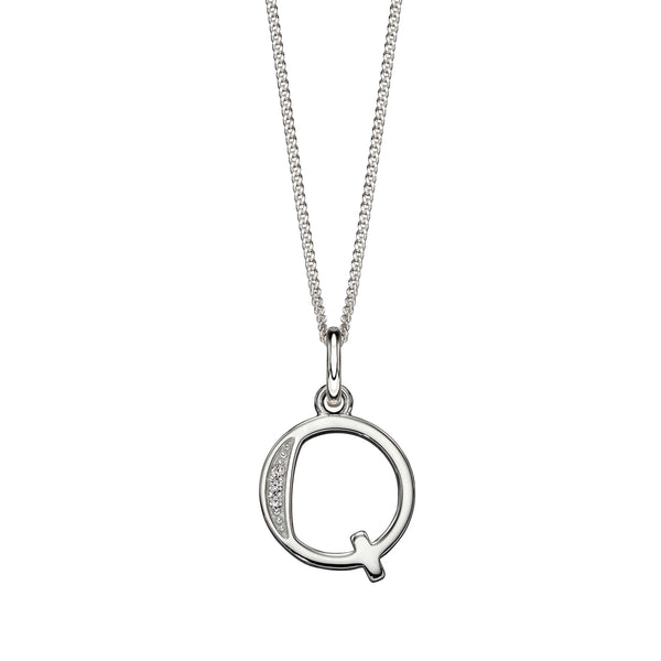 Alphabet Necklace - Q from the Necklaces collection at Argenteus Jewellery