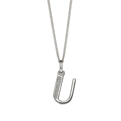 Alphabet Necklace - U from the Necklaces collection at Argenteus Jewellery