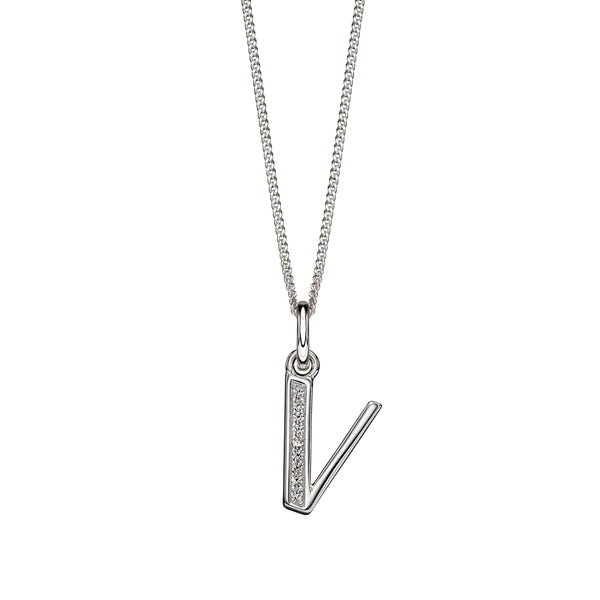 Alphabet Necklace - V from the Necklaces collection at Argenteus Jewellery