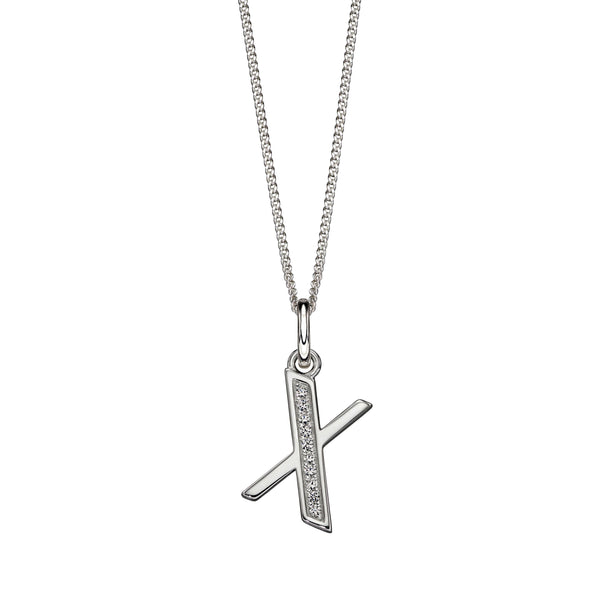 Alphabet Necklace - X from the Necklaces collection at Argenteus Jewellery