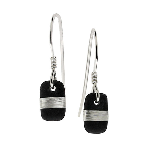 Tracey Birchwood - 9mm Drop Wide Band Earrings from the Earrings collection at Argenteus Jewellery