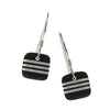 Tracey Birchwood - Square Three Band Earrings from the Earrings collection at Argenteus Jewellery