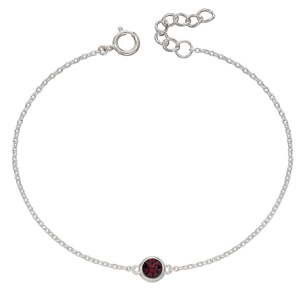 Birthstone-January Garnet Bracelet