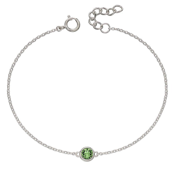 Birthstone-August Peridot Bracelet