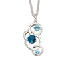 Links of Circles Topaz Necklace from the Necklaces collection at Argenteus Jewellery