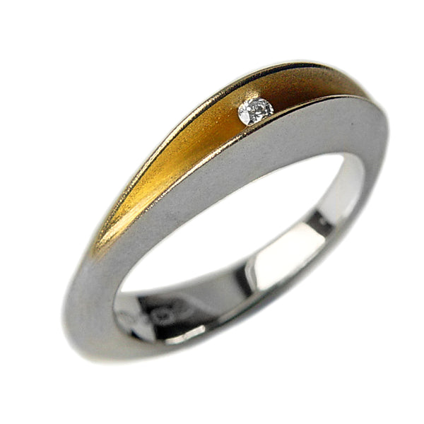 Paul Finch - Diamond (3pt) Shell Shape Ring from the Rings collection at Argenteus Jewellery