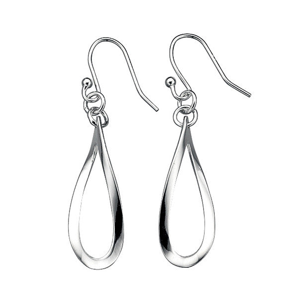Oval Twist Drop Earrings from the Earrings collection at Argenteus Jewellery
