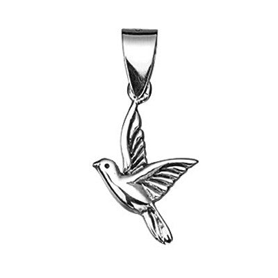 Oxidised Detail Bird Pendant from the Pendants collection at Argenteus Jewellery