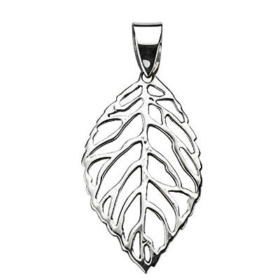 Open Leaf Drop Pendant from the Pendants collection at Argenteus Jewellery